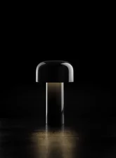 Přenosná lampa Bellhop, glossy black