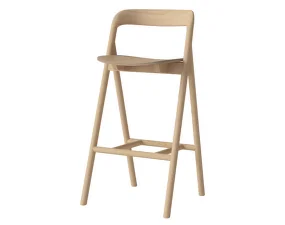 Barová židle Fenri 75 cm, white pigmented oiled oak