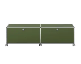Komoda na kolečkách USM Haller M61, olive green