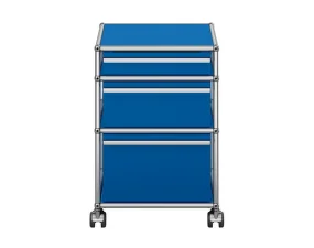 Zásuvkový kontejner na kolečkách USM Haller M63, gentian blue