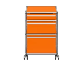 Zásuvkový kontejner na kolečkách USM Haller M63, pure orange