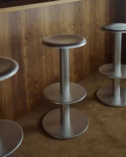 Barová stolička Coupe 75, stainless steel