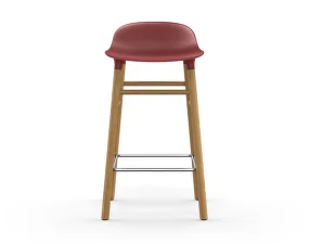 Barová židle Form 65 cm Oak, red