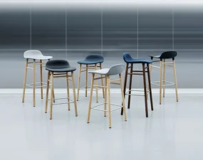 Barová židle Form 75 cm Oak, grey