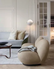 Stojací lampa Multi-Lite, soft black/brass