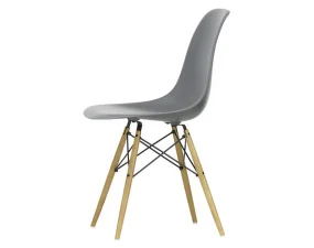 Židle Eames DSW, granite grey seat / ash base