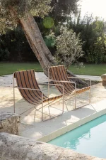 Křeslo Desert Lounge Chair Flat, black / soil