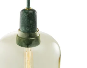Závěsná lampa Amp Small, gold / green