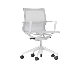 Kancelářská židle Physix na tvrdou podlahu, soft grey / silver grey