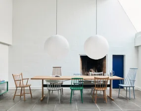 Židle J104, lacquered oak