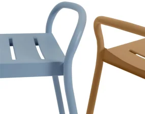 Stolička Linear Steel Counter Stool, burnt orange