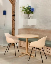 Židle AAC 226 Black Powder Coated Steel, concrete grey
