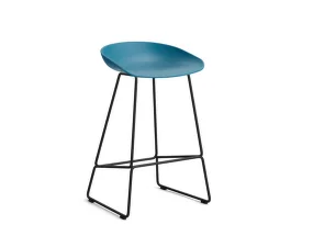 Barová stolička AAS 38 Low, black / azure blue