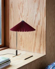 Stolní lampa Matin 300, polished brass / oxide red