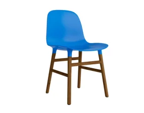 Židle Form Walnut, bright blue