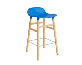 Barová židle Form 65 cm Oak, bright blue