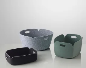 Koš Restore Round, grey
