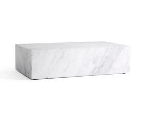 Konferenční stolek Plinth Low, Carrara