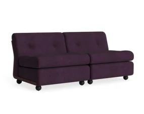 Dvoumístná pohovka Amanta, Turf burgundy
