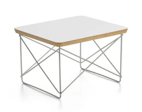 Occasional Table LTR HPL, white / stainless steel