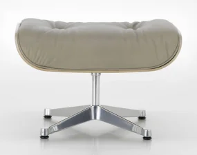 Ottoman Eames Lounge, cherry /  leather natural F78 dark sand