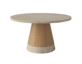 Konferenční stolek Piro Ø60, sand travertine