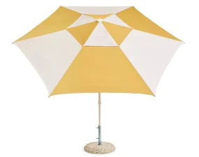 Slunečník Terrazza Hexagon, off-white and ochre