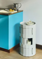 Úložný stolek Facet Cabinet 30, misty blue