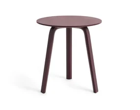 Stolek Bella Coffee Table Ø45x49, dark bordeaux