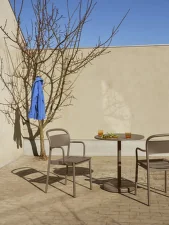 Židle Linear Steel Armchair, taupe
