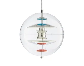 Závěsné svítidlo VP Globe Ø50, chrome/red/blue