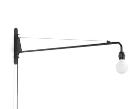 Nástěnná lampa Petite Potence, deep black