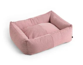 Psí pelíšek Dogs Bed Zip M, red and white stripe