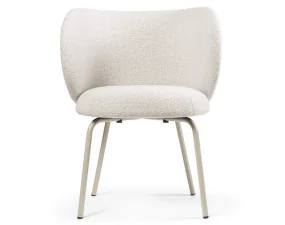 Jídelní židle Rico, Soft Bouclé off-white / cashmere