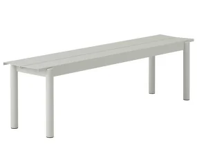 Lavice Linear Steel Bench 170 cm, grey