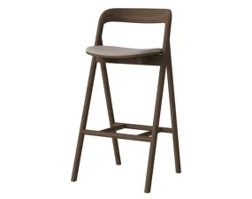 Barová židle Fenri 75 cm Dark Oak, sand