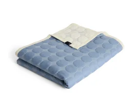 Pléd Mega Dot Organic 195x245, dusty blue