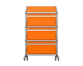 Zásuvkový kontejner na kolečkách USM Haller M26, pure orange