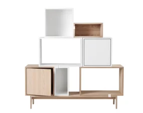Policový díl Stacked (w. door) medium, oak
