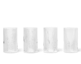 Sklenice Ripple Verrines set 4ks, clear