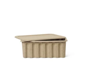 Papírový úložný box Pulp Large set 2 ks, brown