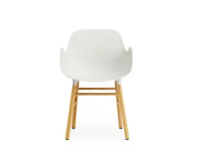 Židle Form s područkami Oak, white