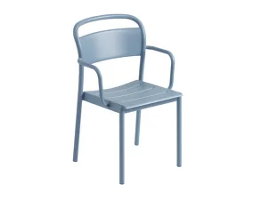 Židle Linear Steel Armchair, pale blue