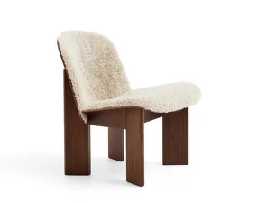 Křeslo Chisel, walnut / Sheepskin Mohawi 21