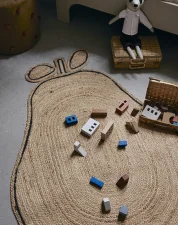 Jutový koberec Pear, natural