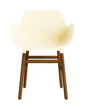 Židle Form s područkami Walnut, cream