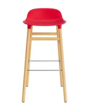 Barová židle Form 75 cm Oak, bright red