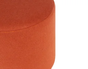Pouf Folk Low, terracotta wool