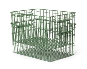 Úložný koš Cala Stackable Baskets set 2ks, verdant green