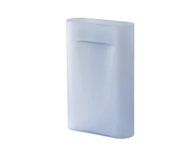 Váza Ridge H48, light blue frosted glass